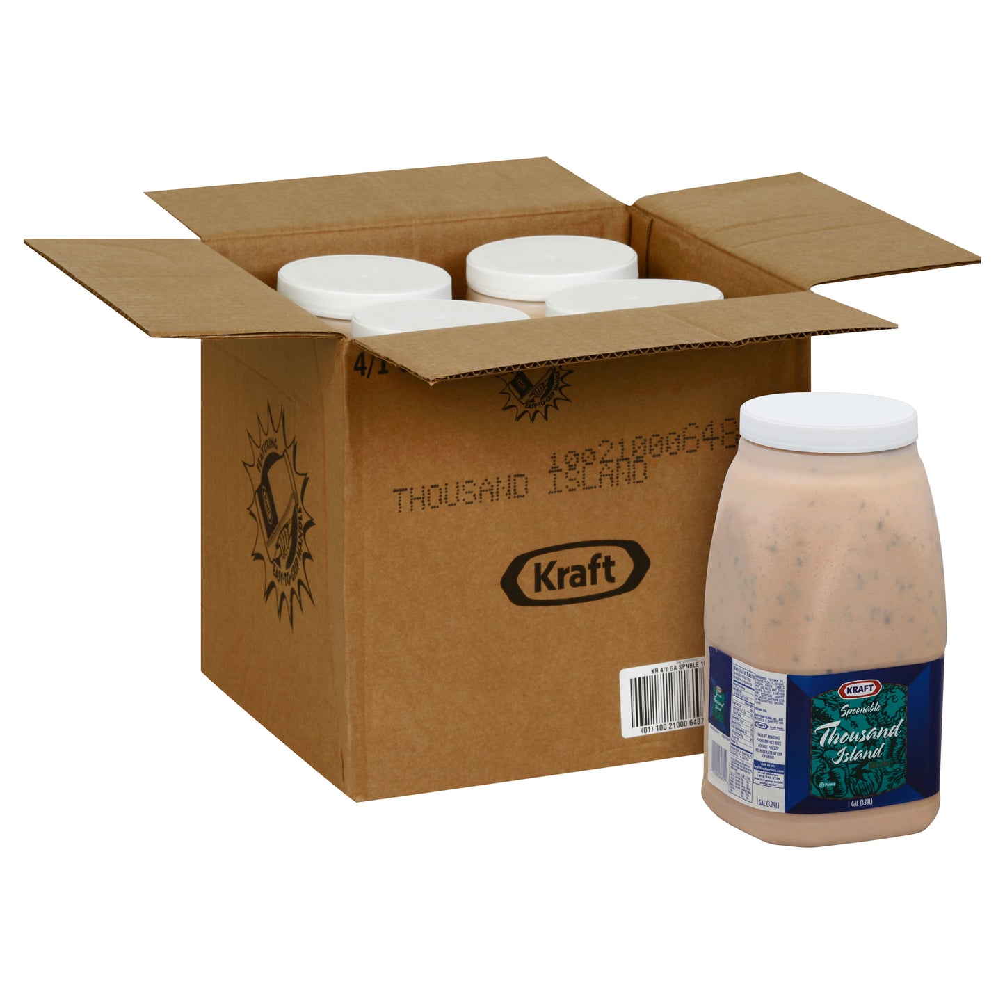 KRAFT Bulk Thousand Island Salad Dressing 1 gal. Jug 4 Per Case