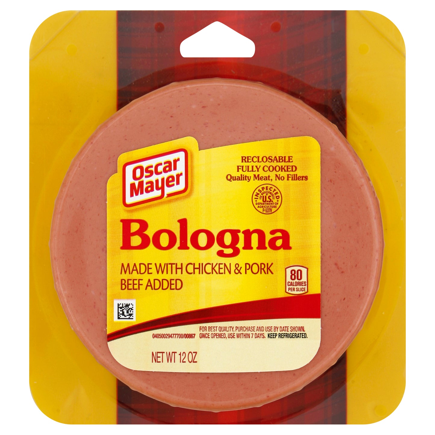 Oscar Mayer Bologna, 12 Ounce Size - 12 Per Case.