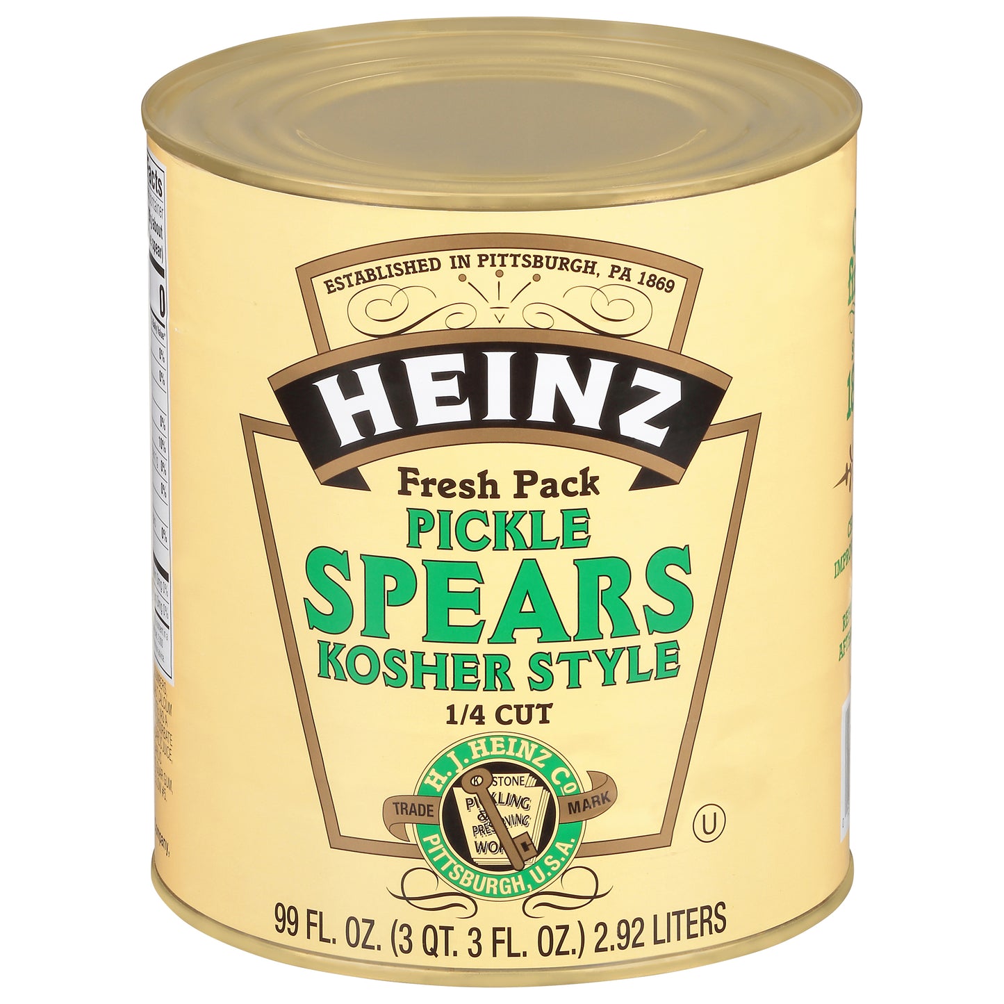 HEINZ Dill Pickle 1/4 inch Spears #10 Can 99 Fluid Ounce 6 Per Case