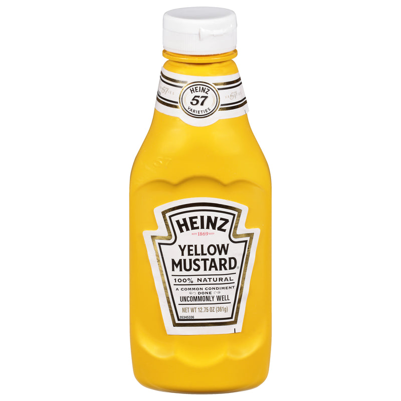 HEINZ Yellow Mustard Bottle 12.75 Ounce Bottles 16)