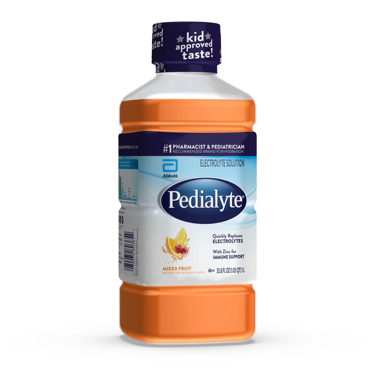 Pedialyte Mixed Fruit Bottle 33.8 Fluid Ounce - 8 Per Case.