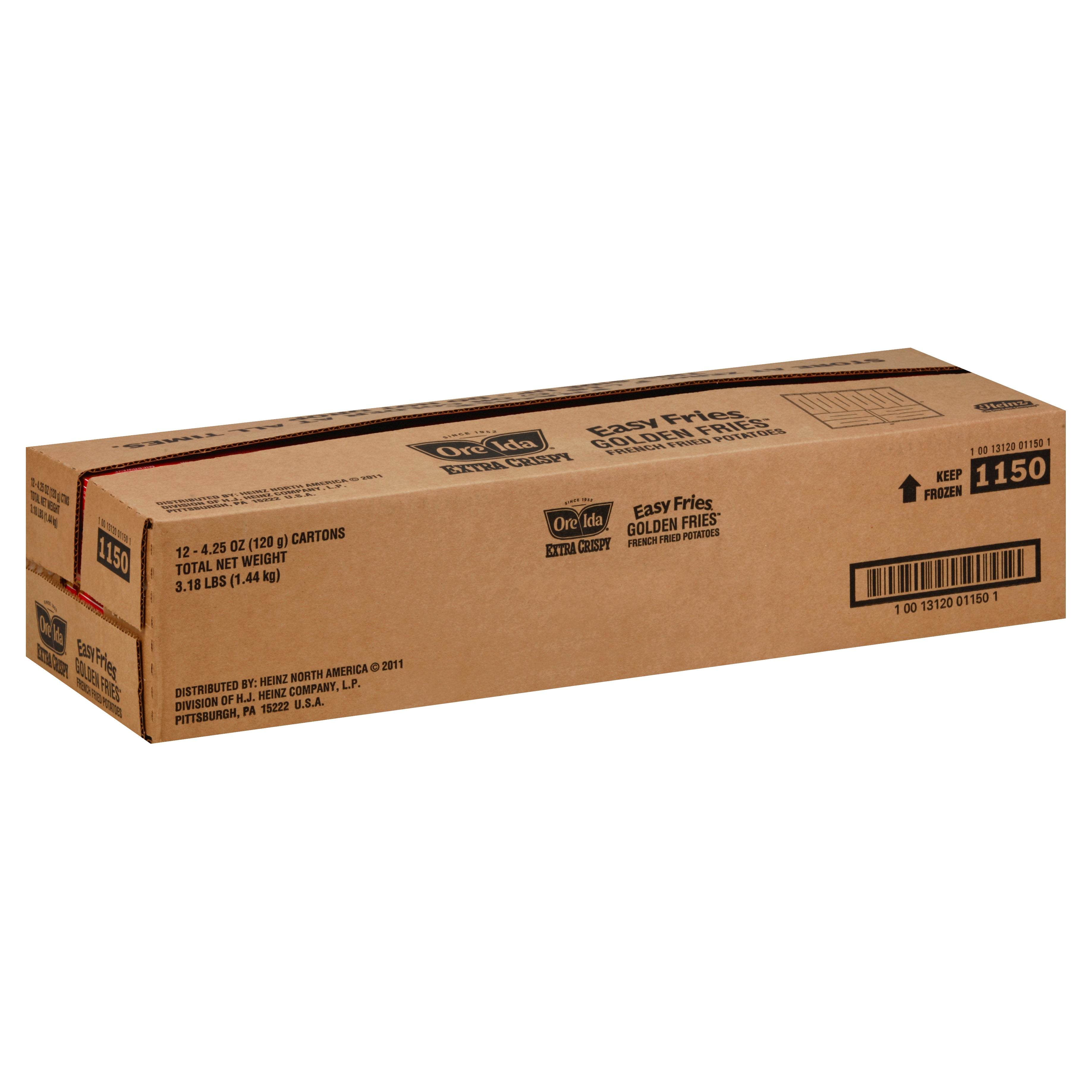 Ore Ida Core Frozen Potatoes Extra Crispy 4.25 Ounce Size - 12 Per Case.
