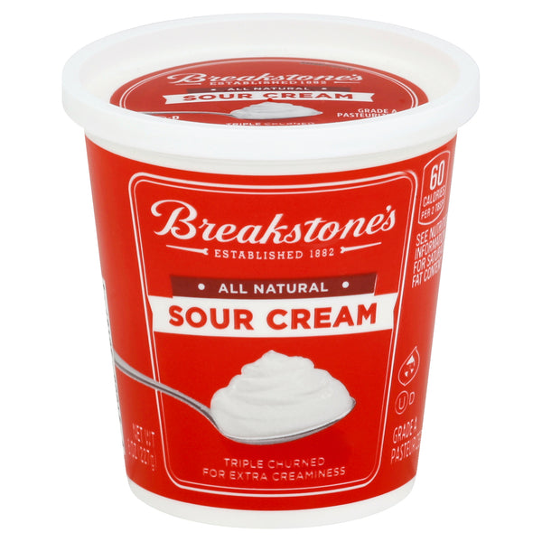 Breakstone's Sour Cream, 8 Ounce Size - 12 Per Case.