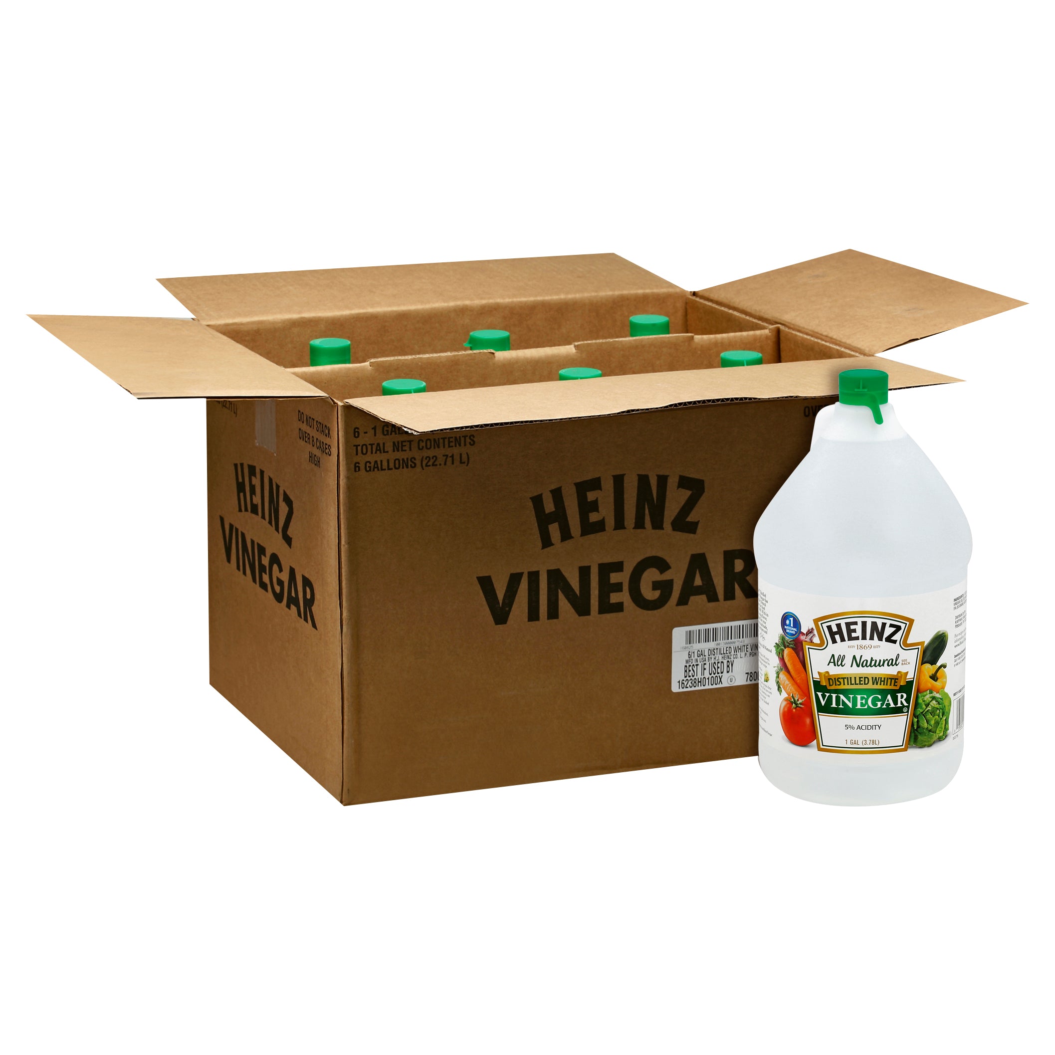 HEINZ White Vinegar Jug 1 gal. Jugs 6 Per Case