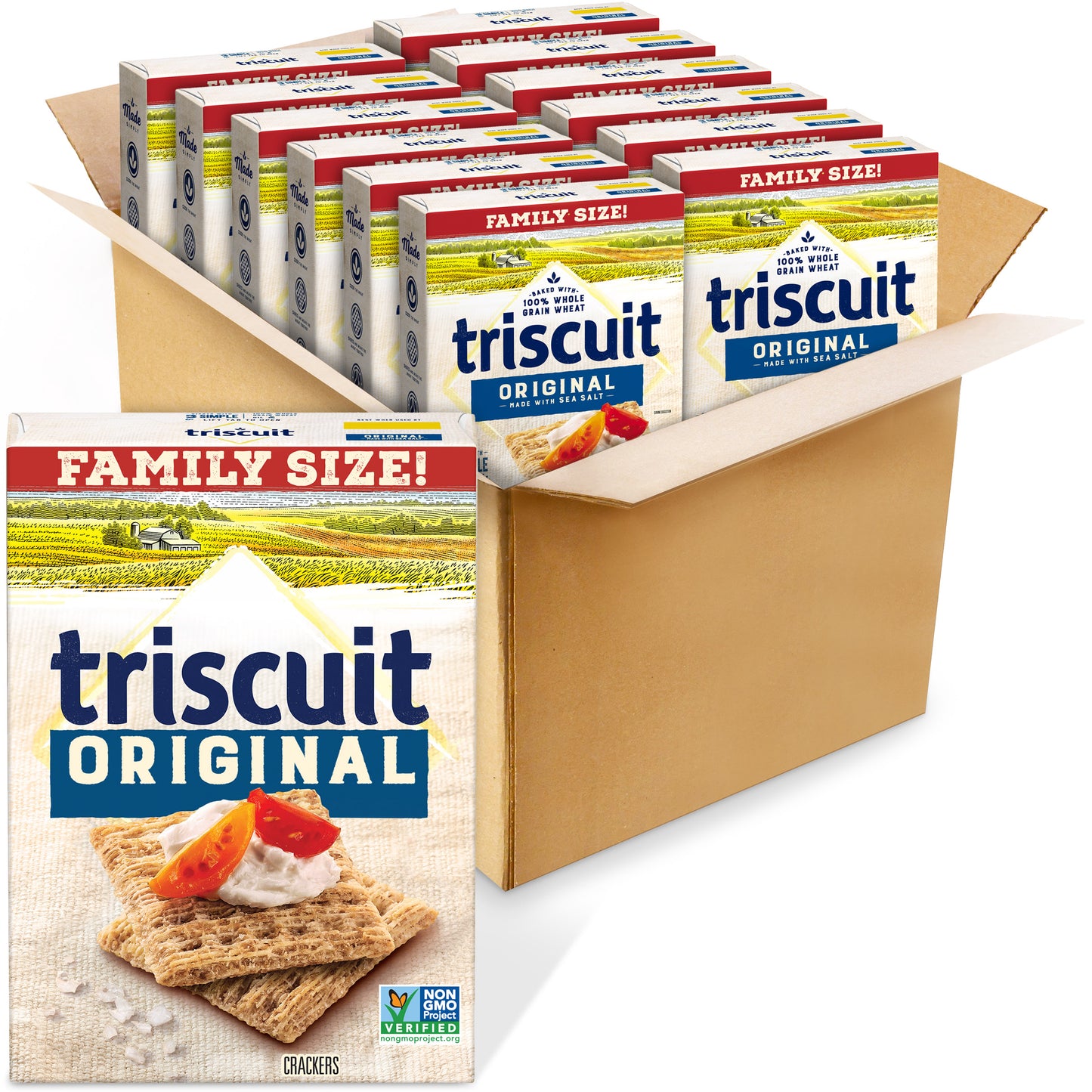 Triscuit Original Fam Sze 12.5 Ounce Size - 12 Per Case.