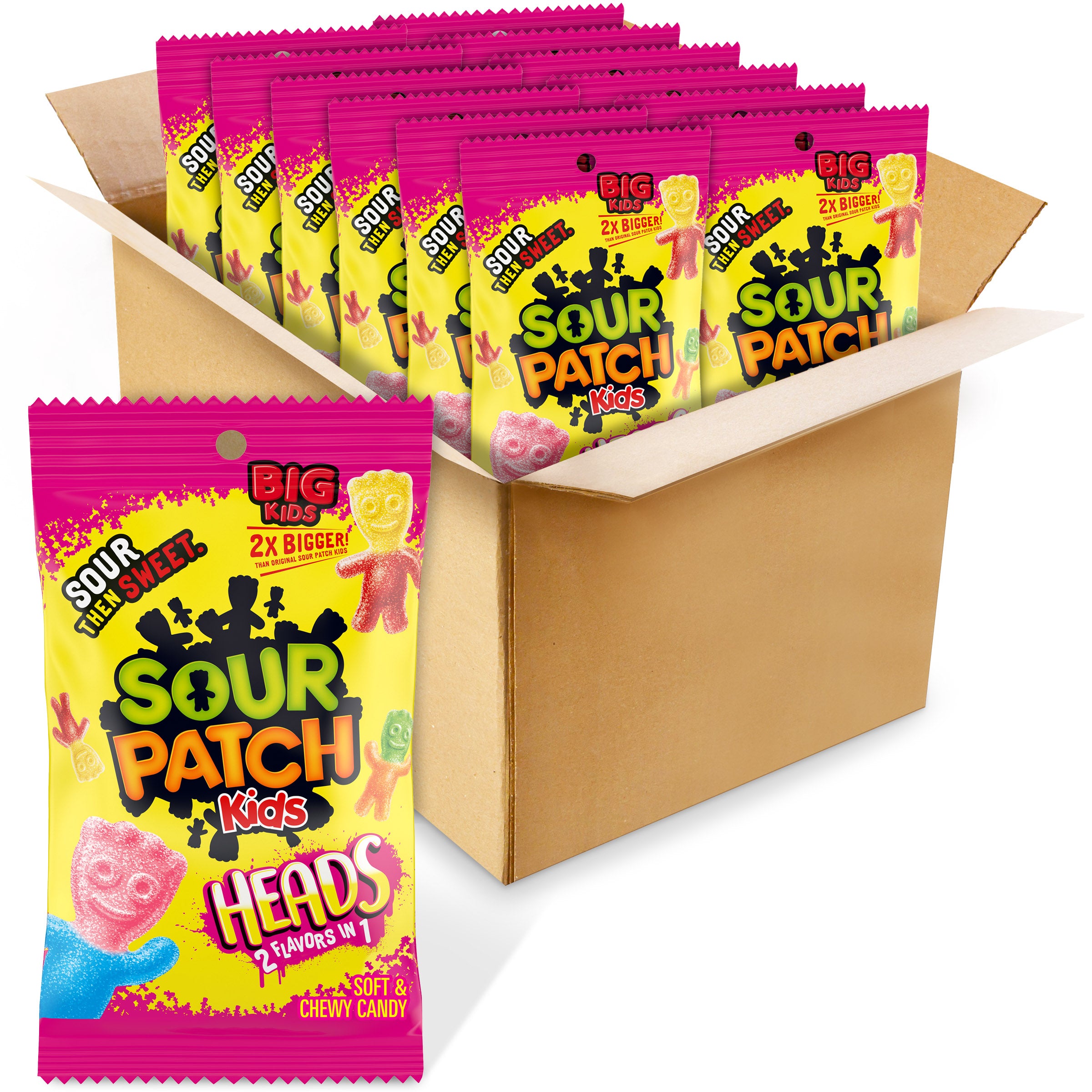 Big Heads Peg Bag 8 Ounce Size - 12 Per Case.