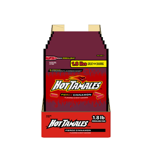 Hot Tamales® Cinnamon Stand Up 28.8 Ounce Size - 6 Per Case.