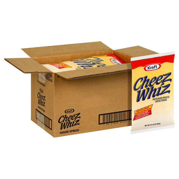 Cheez Whiz Cheese Spread 6.5 Pound Each - 6 Per Case