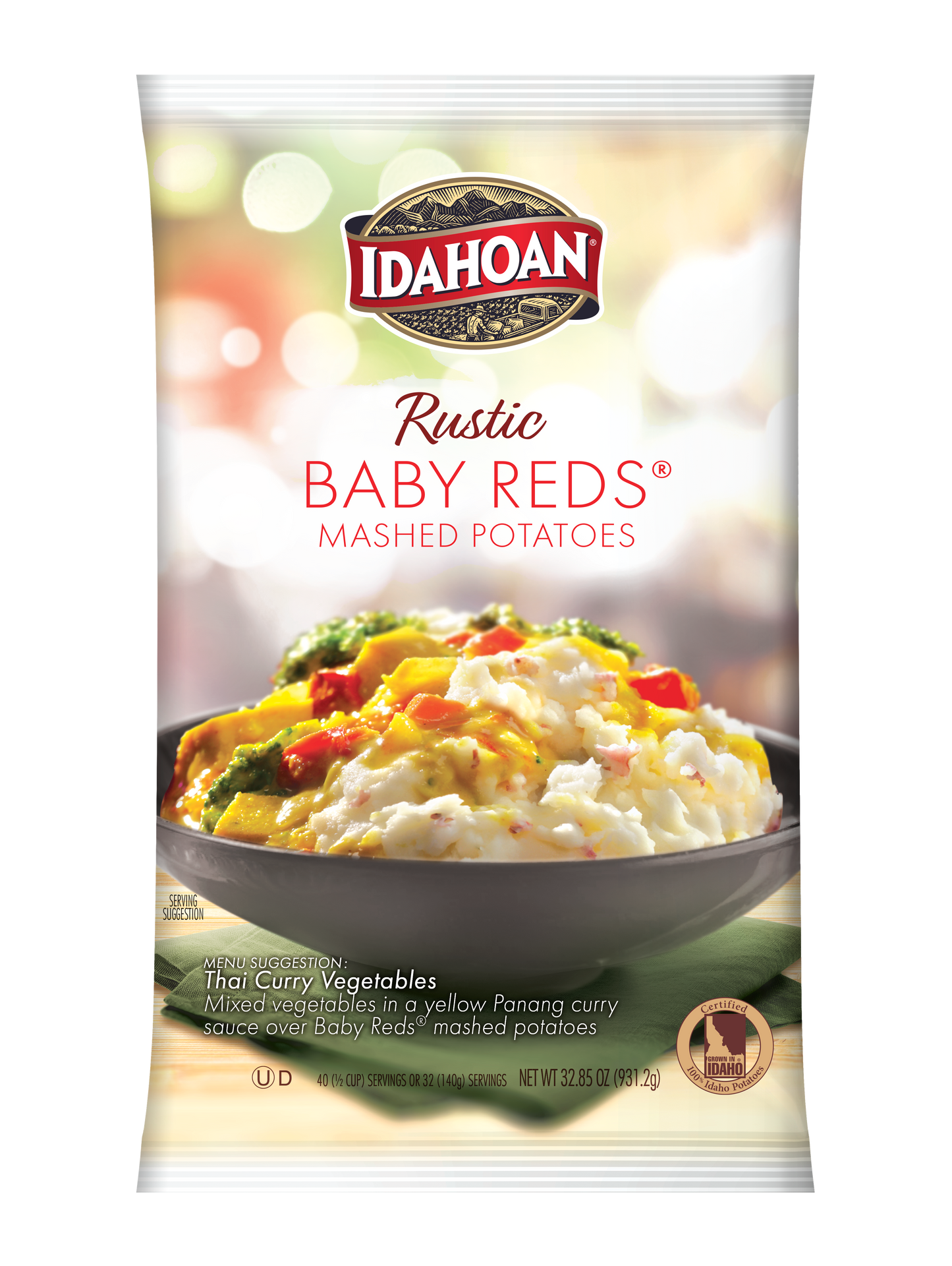 Idahoan® Rustic Baby Reds® Mashed Potatoes Hs 32.85 Ounce Size - 8 Per Case.