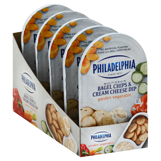 Philadelphia Multigrain Bagel Chips And Garden Vegetable Cream Cheese Dip, 2.5 Ounce Size - 10