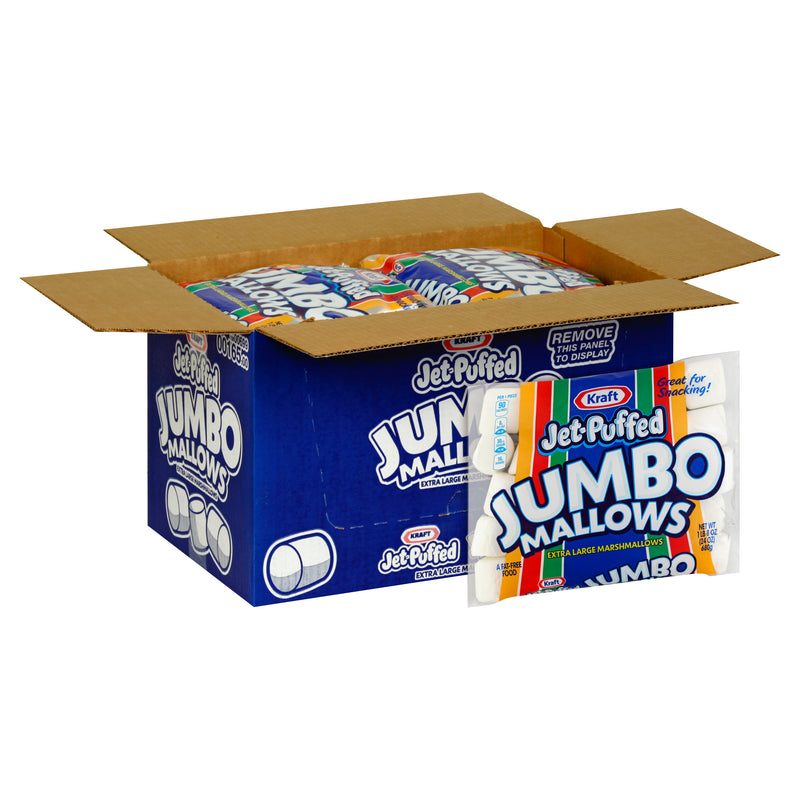 Kraft Jumbo Snack Marshmallow Jumbo, 1.5 Pound Each - 8 Per Case.