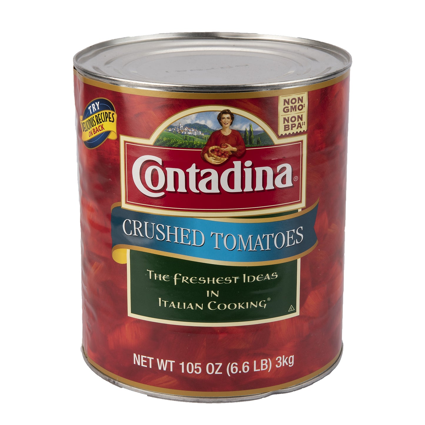 Contadina® Crushed Tomatoes In Tomato Puree Can 6.56 Pound Each - 6 Per Case.