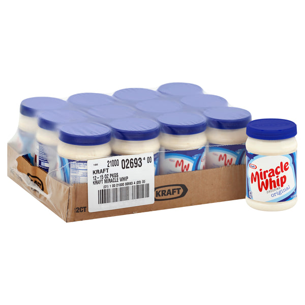 Miracle Whip Salad Dressing , 15 Fluid Ounce - 12 Per Case.