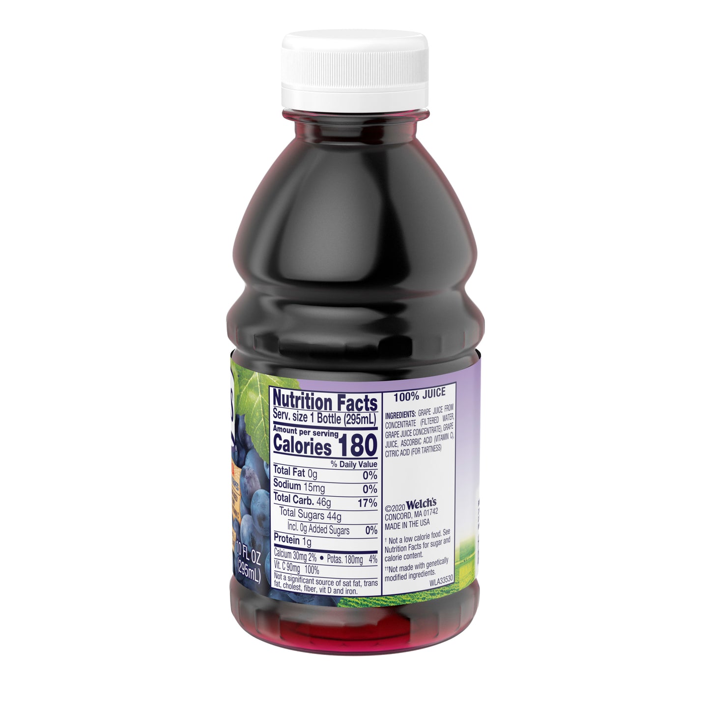 Welch's Juice Concord Grape 10 Fluid Ounce - 24 Per Case.