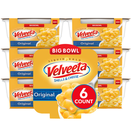 Velveeta Convenience Meal Original Macaroni &cheese Bowl, 5 Ounce Size - 6 Per Case.