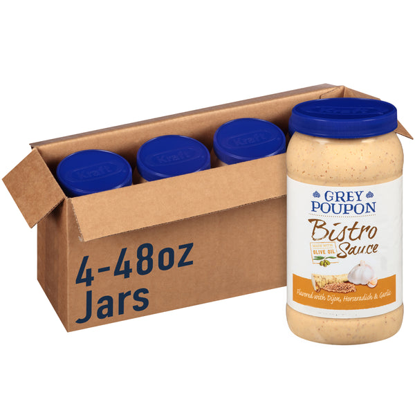 GREY POUPON Bistro Sauce 48 Ounce Jar 4 Per Case