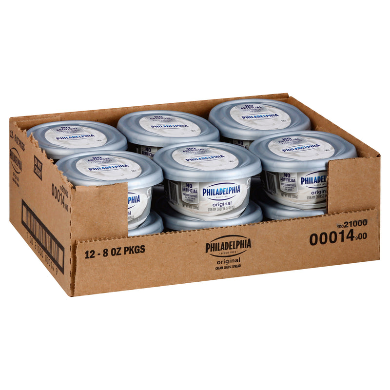 Philadelphia Original Cream Cheese, 8 Ounce Size - 12 Per Case.