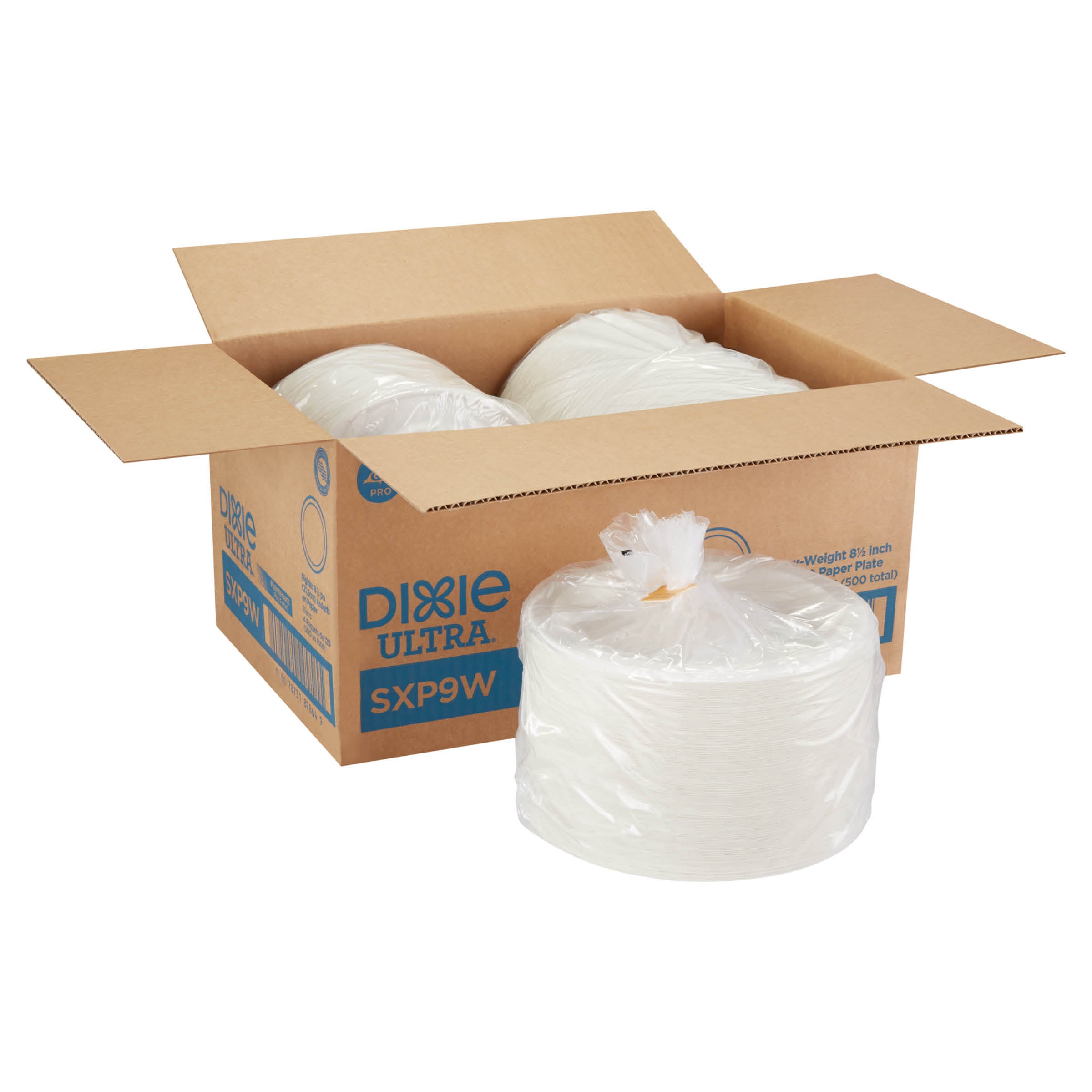 Dixie Ultra(R) 8 1/2  Heavy-Weight Paper Plates By Gp Pro (Georgia-Pacific)  White  500-Count Case (