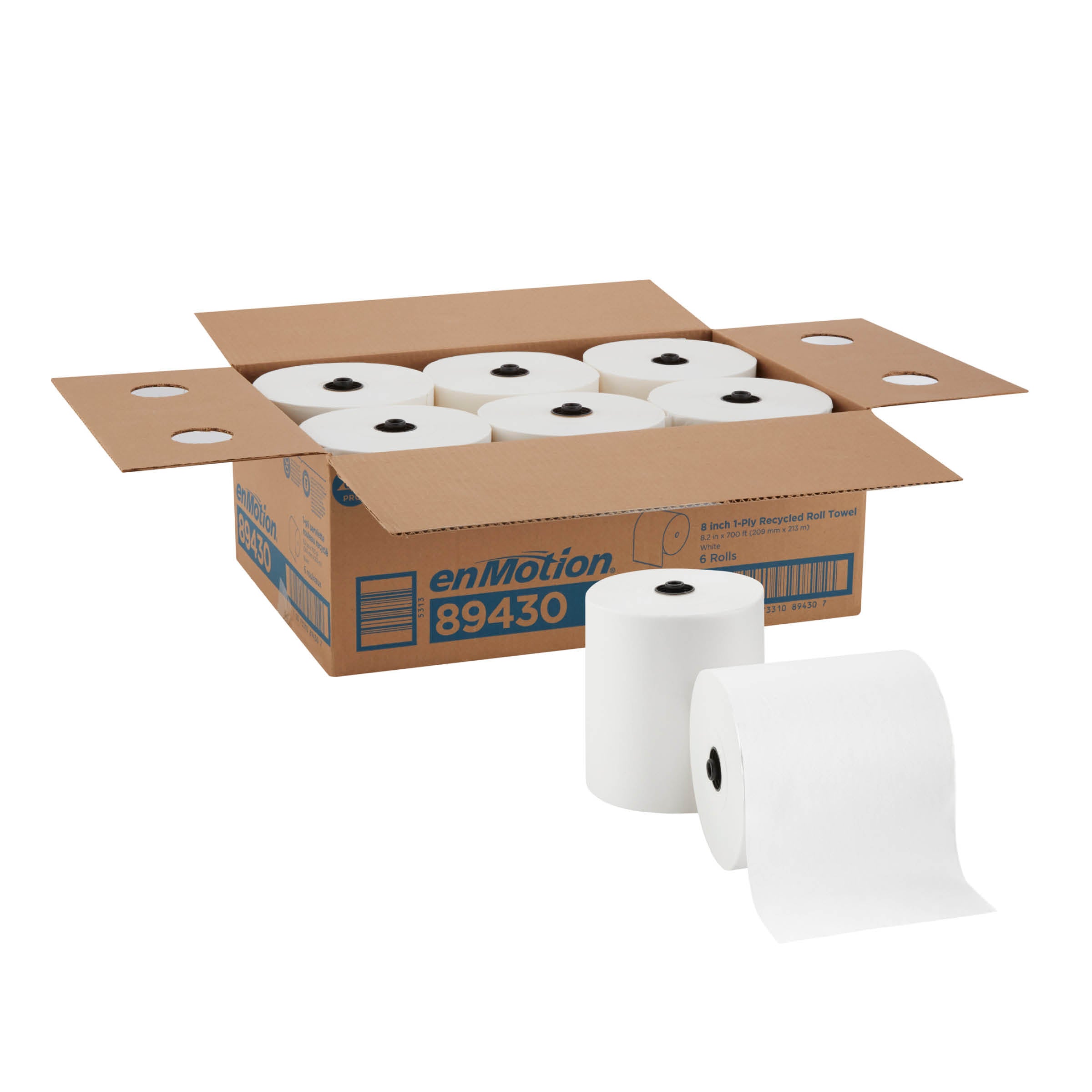 Enmotion(R) 8  Recycled Paper Towel Rolls Bygp Pro (Georgia-Pacific)  White  6 Rolls Percase