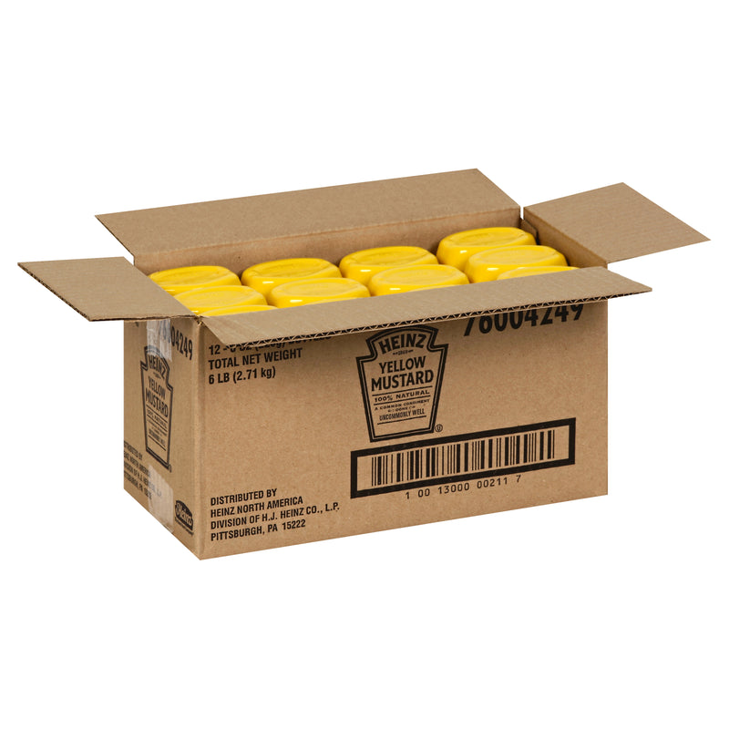 Heinz Yellow Mustard, 8 Ounce Size - 12 Per Case.