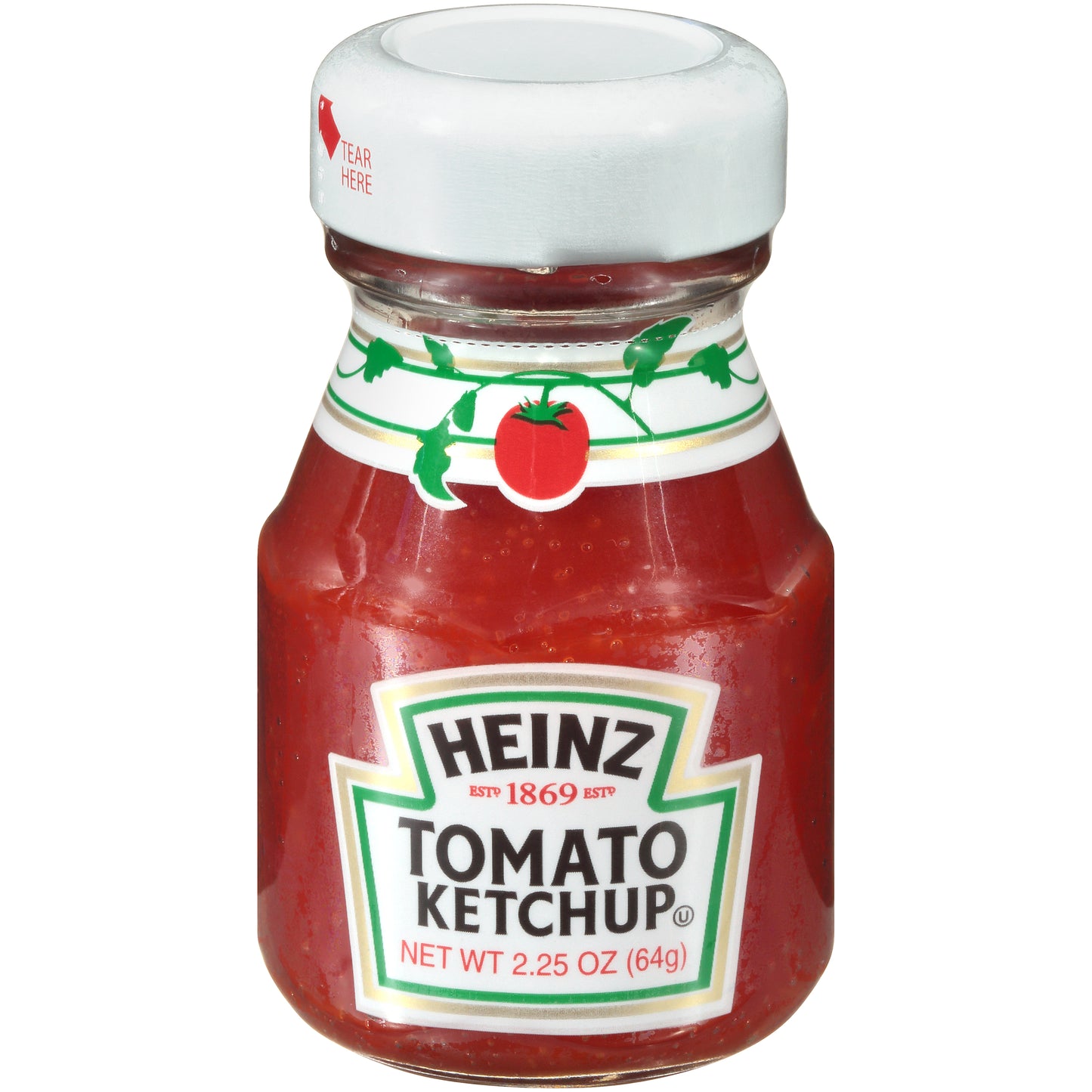 HEINZ Ketchup Single Serve Roomservice Jar 2.25 Ounce Container 60 Per Case