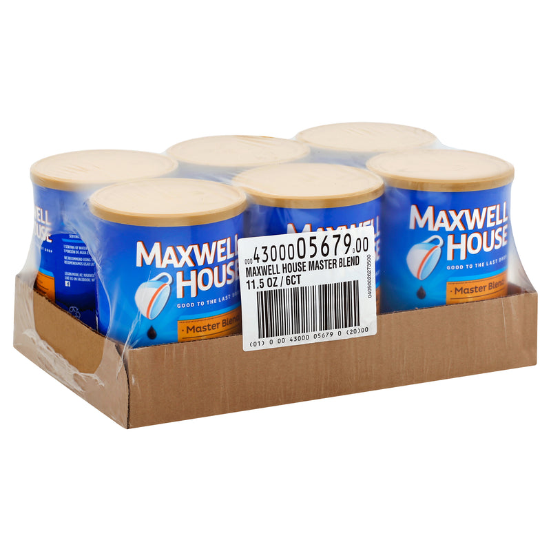 Maxwell House Master Blend Ground Coffee, 11.5 Ounce Size - 6 Per Case.