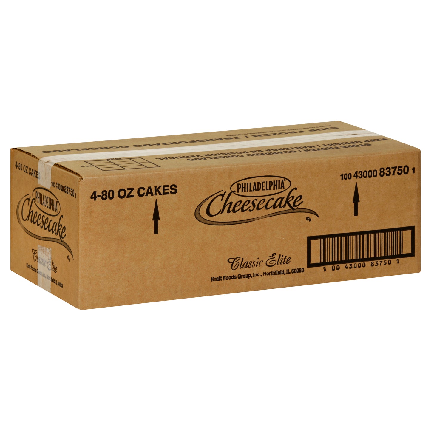 PHILADELPHIA Plain Cheesecake 80 Ounce 4 Per Case