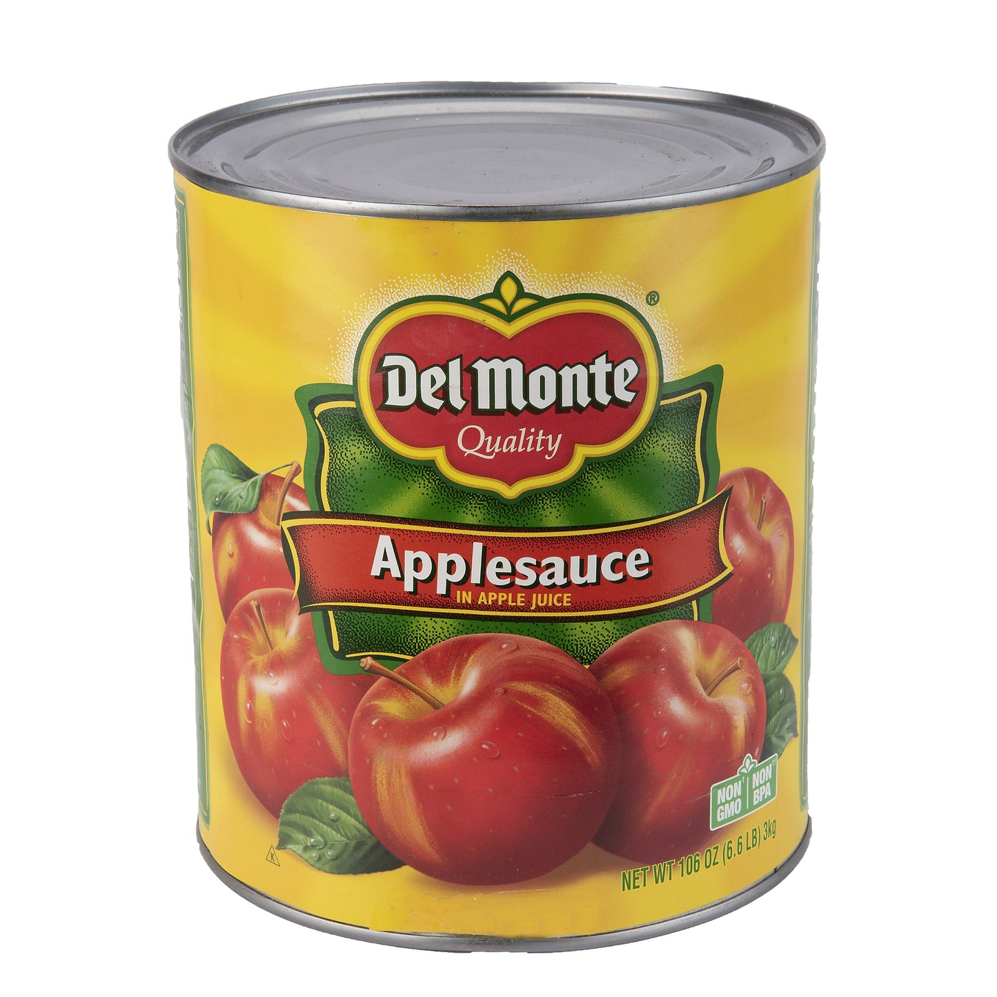 Delmonte Applesauce In Apple Juice Can 106 Ounce Size - 6 Per Case.