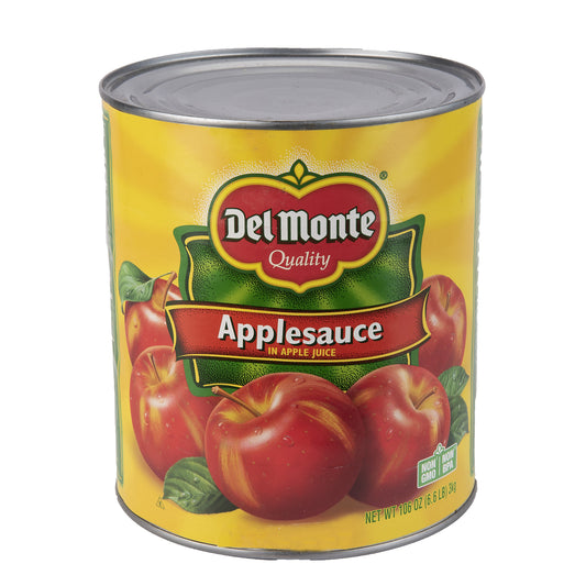 Delmonte Applesauce In Apple Juice Can 106 Ounce Size - 6 Per Case.