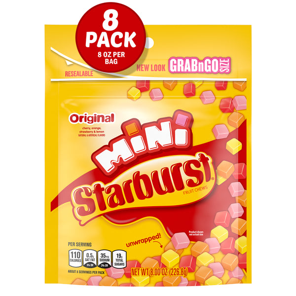 Starburst Original Mini Stand Up Pouch 8 Ounce Size - 8 Per Case.