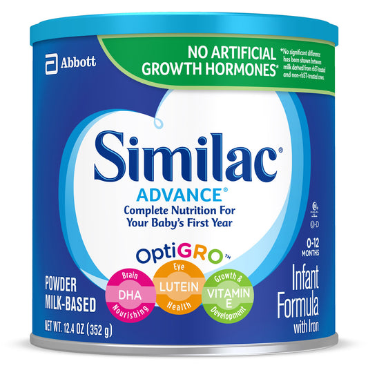 Similac Advance Powder Can 12.4 Ounce Size - 6 Per Case.