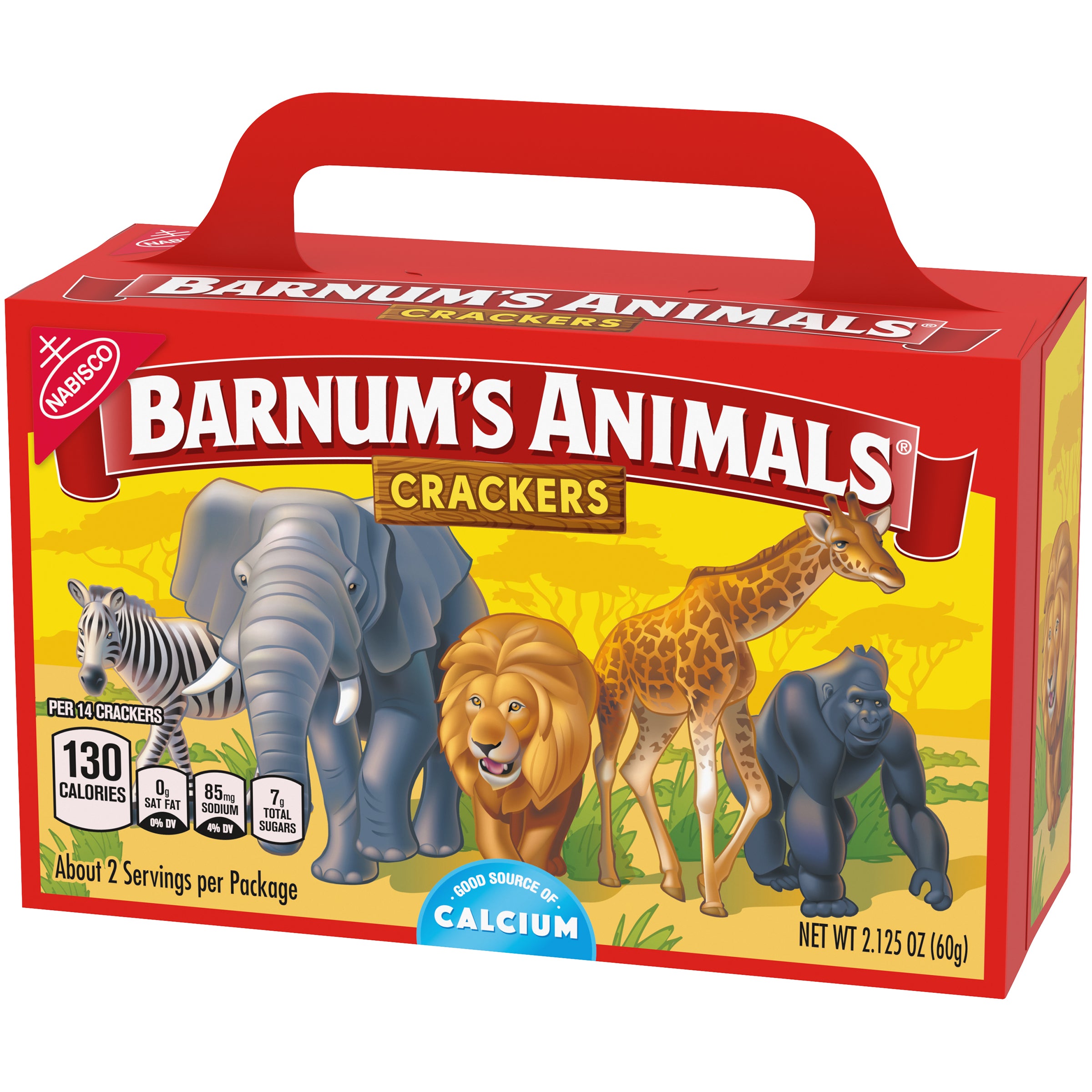 Barnums Animal Crackers Original Z 2.125 Ounce Size - 24 Per Case.