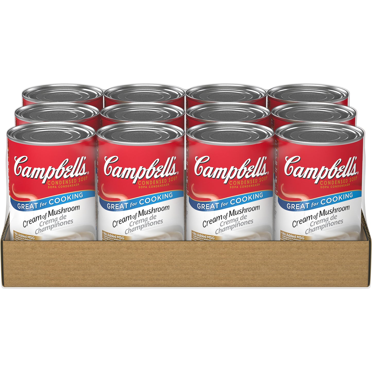 Campbell's Soup Cream Of Mushroom Condensed 50 Ounce Size - 12 Per Case.