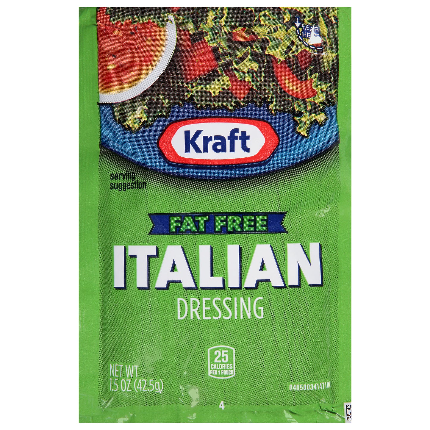 Kraft Fat Free Italian Dressing 60 Casepack 1.5 Ounce Packets