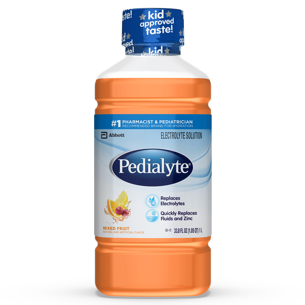 Pedialyte Mixed Fruit Bottle 33.8 Fluid Ounce - 8 Per Case.