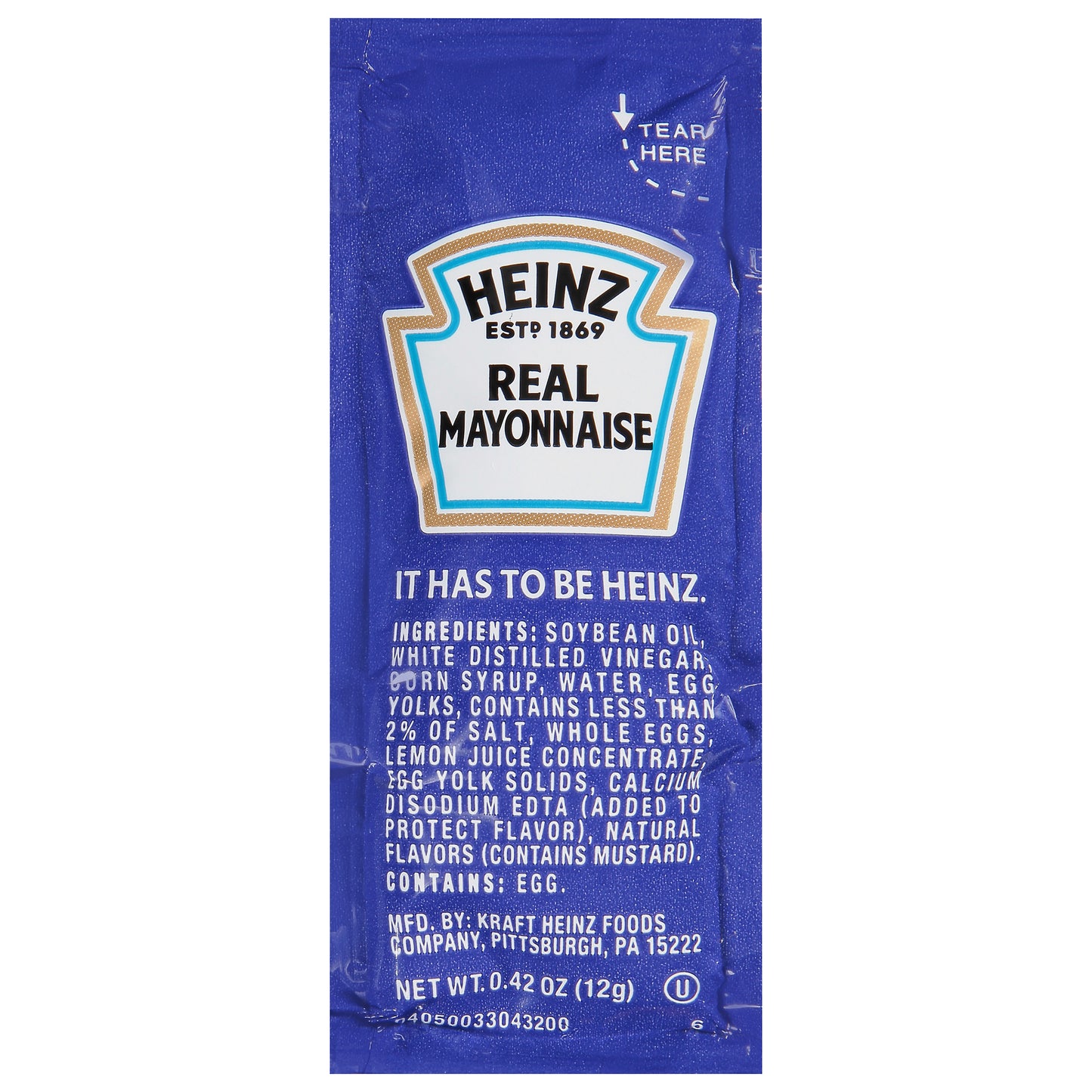 HEINZ Single Serve Mayonnaise 12 Gram Packets(500)