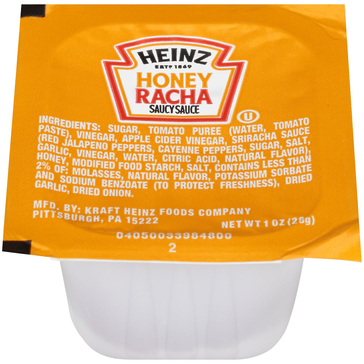 HEINZ Honeyracha Cups 1 Ounce Cups 100 Per Case