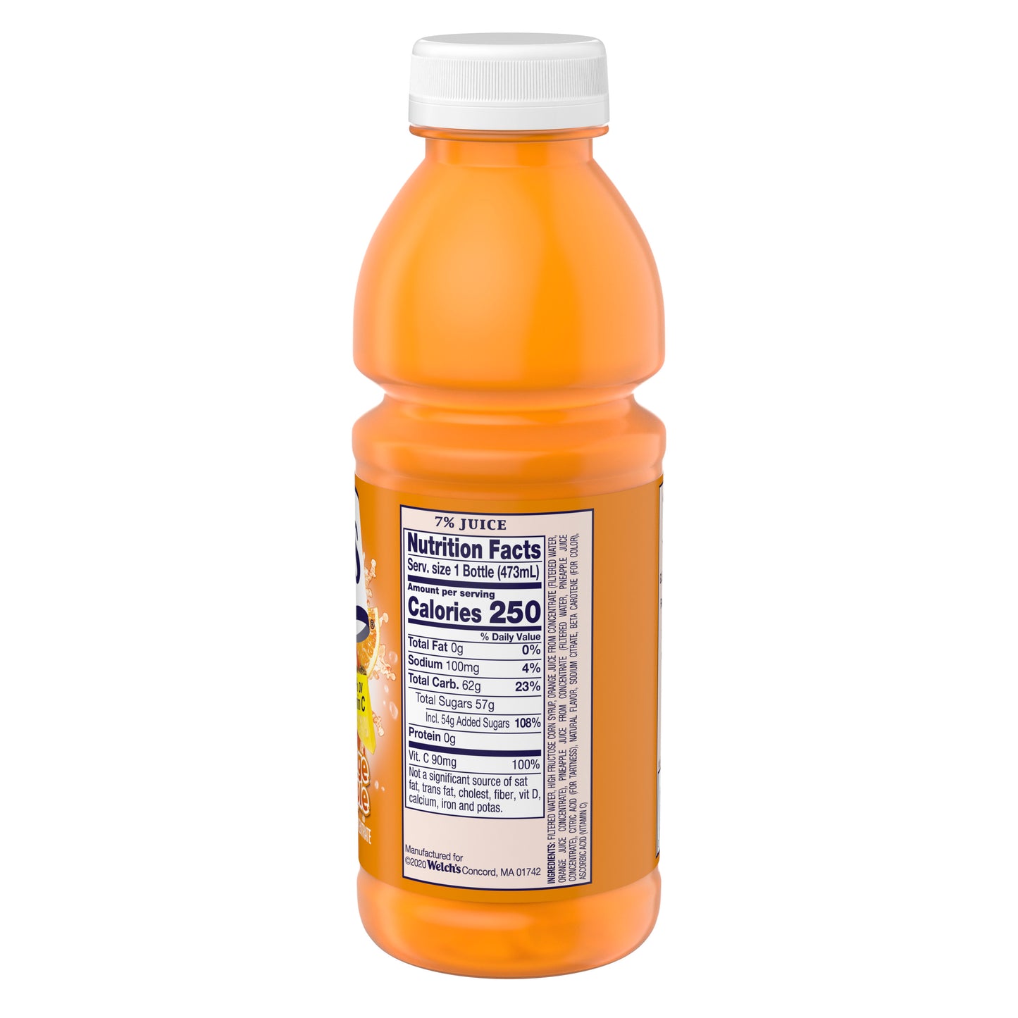 Fl Juice Drink Orange Pineapple 16 Fluid Ounce - 12 Per Case.