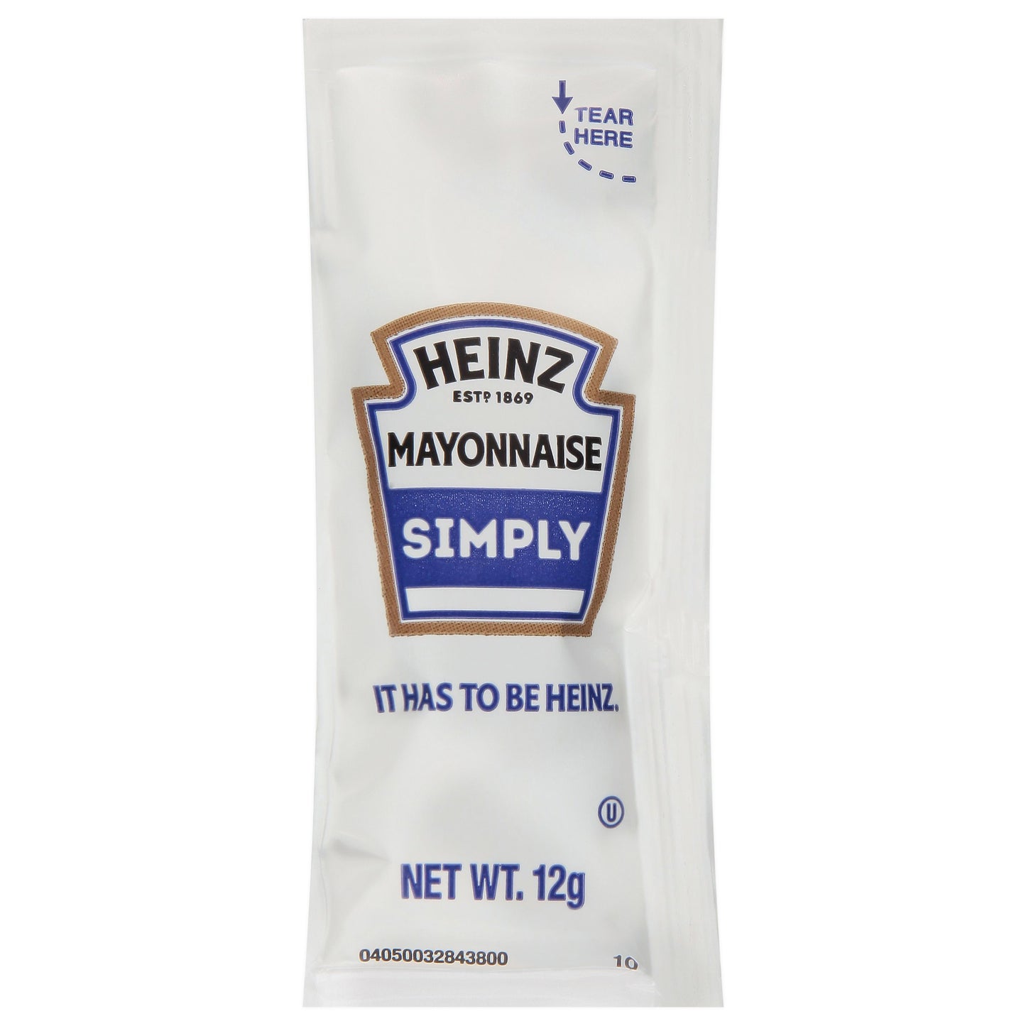 SIMPLY HEINZ Single Serve Mayonnaise 12 Gram Packets 200 Per Case