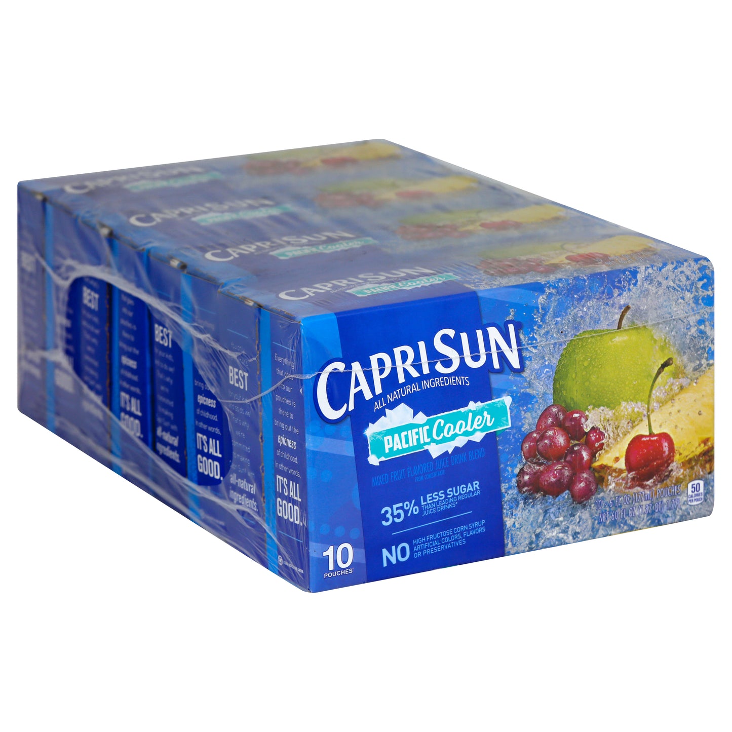 Capri Sun Ready To Drink Pacific Cooler Softdrink, 60 Fluid Ounce - 4 Per Case.