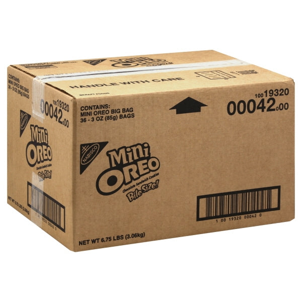 Mini Oreo Big Bag 3 Ounce Size - 36 Per Case.