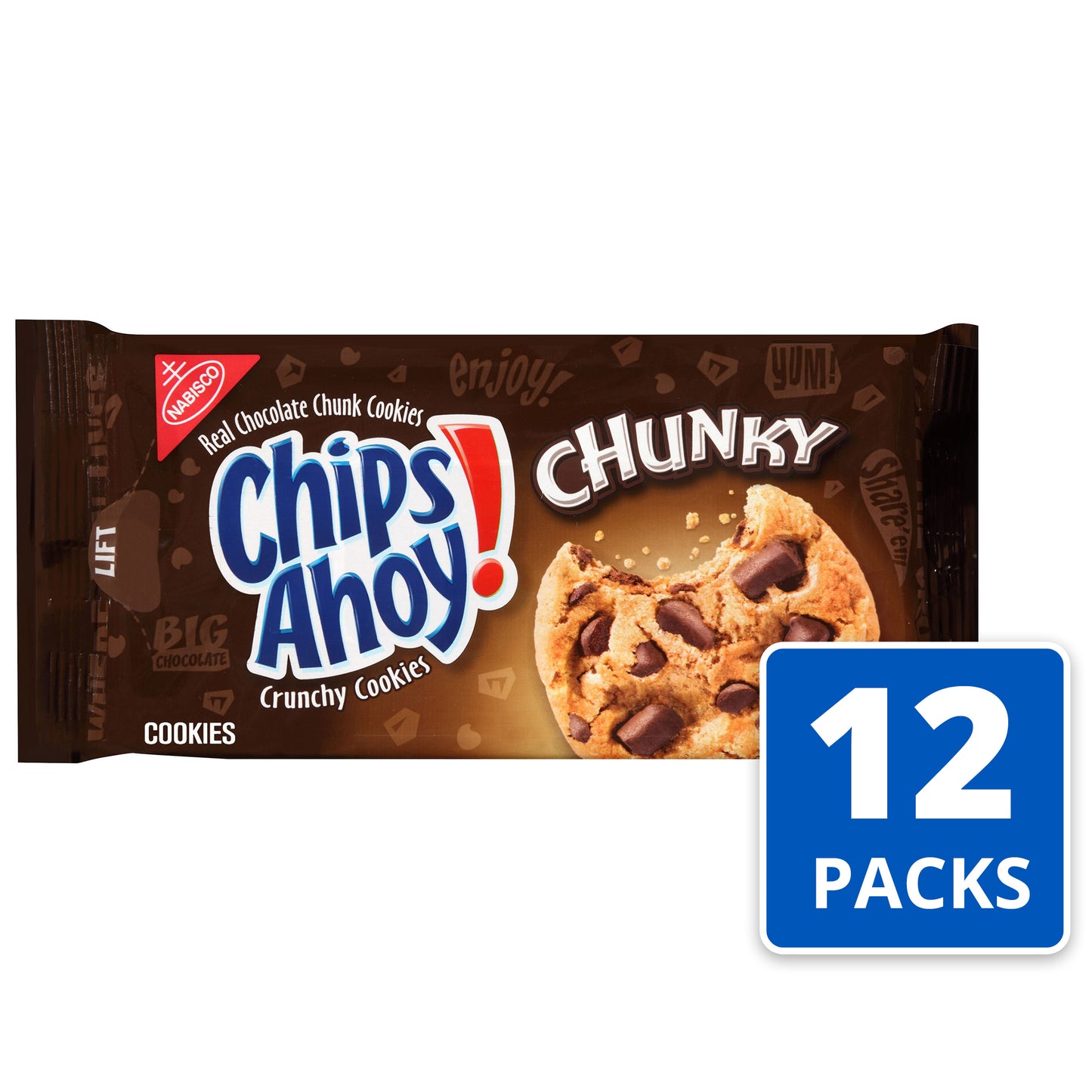 Chips Ahoy Chunky 11.75 Ounce Size - 12 Per Case.