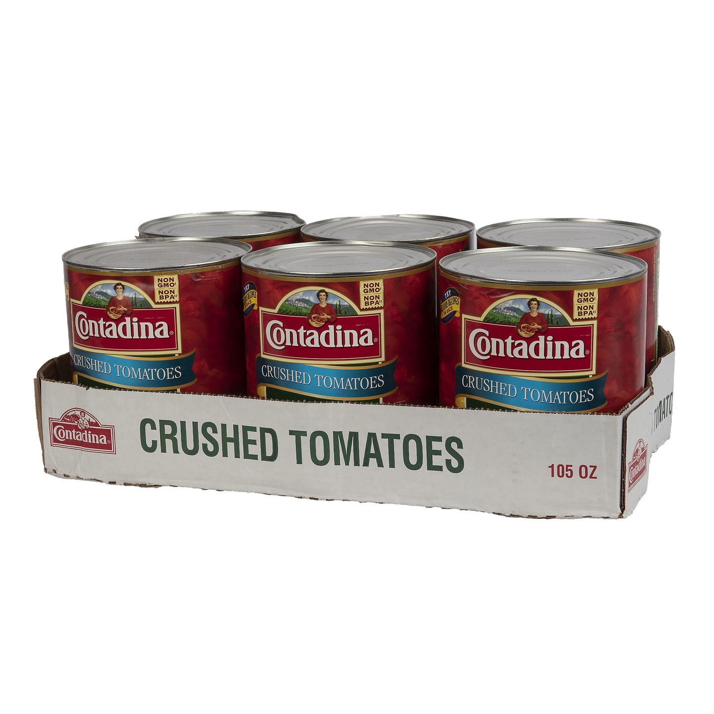 Contadina® Crushed Tomatoes In Tomato Puree Can 6.56 Pound Each - 6 Per Case.