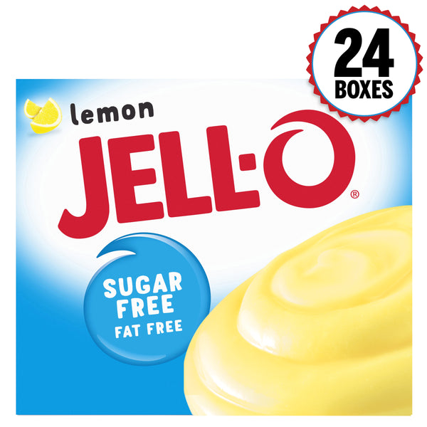 Jell-O Pudding Sugar Free Lemon 1 Ounce Size - 24 Per Case.