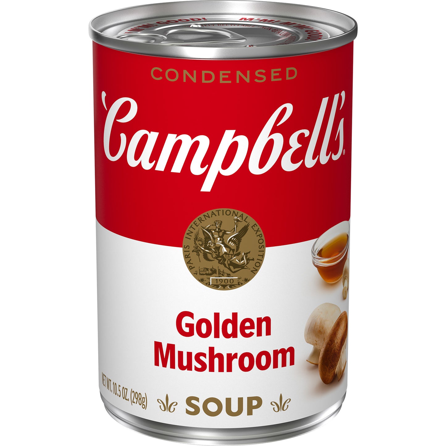 Campbell's Soup Red & White Golden Mushroom 10.5 Ounce Size - 12 Per Case.