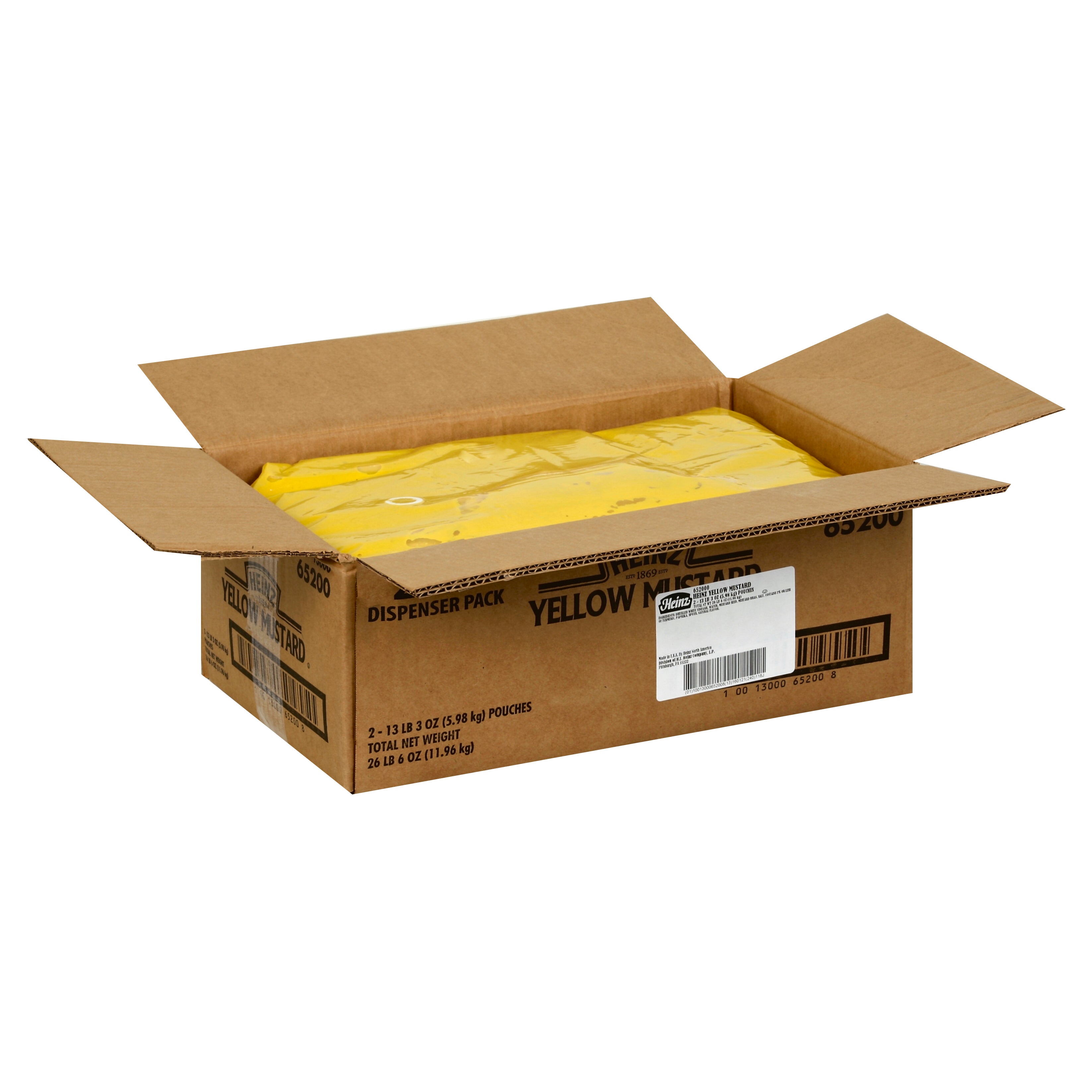 HEINZ Yellow Mustard Dispenser Pack 1.5 gal. 2 Per Case