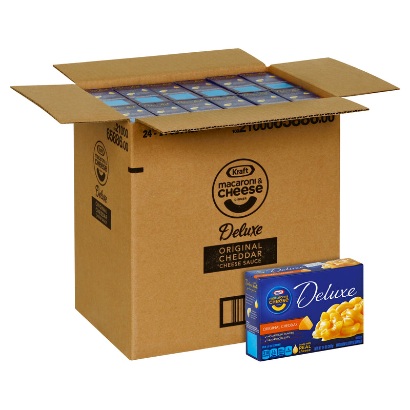 Kraft Entree Deluxe Macaroni & Cheese Dinner, 14 Ounce Size - 24 Per C