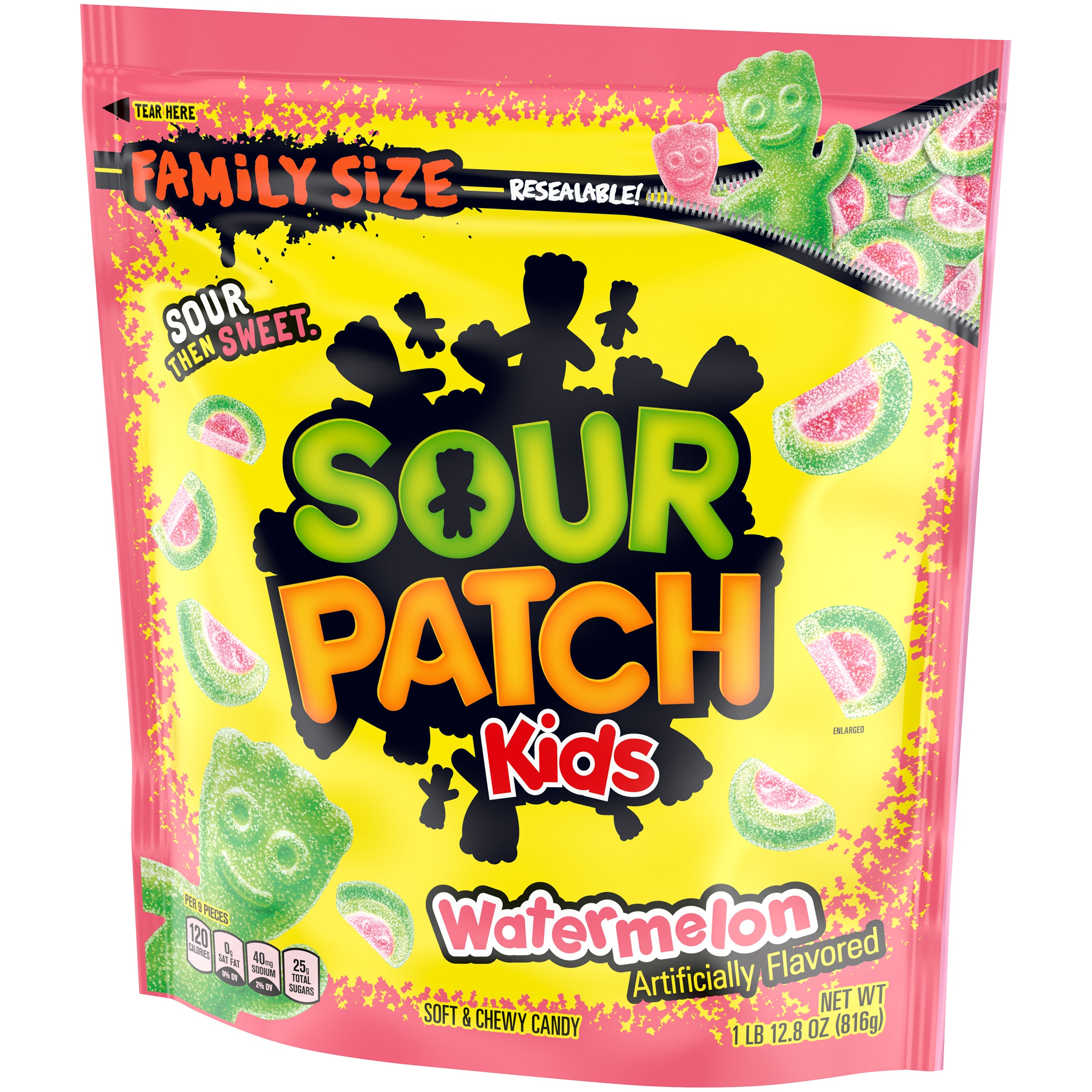 Lb Sour Patch Kids Wtrmln Bag 1.8 Pound Each - 4 Per Case.