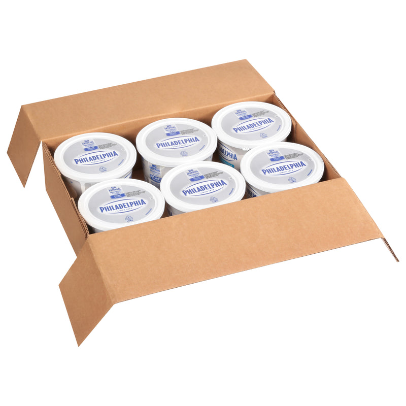 PHILADELPHIA Reduced Fat Cream Cheese Spread 3 lb. Tub 6 Per Case