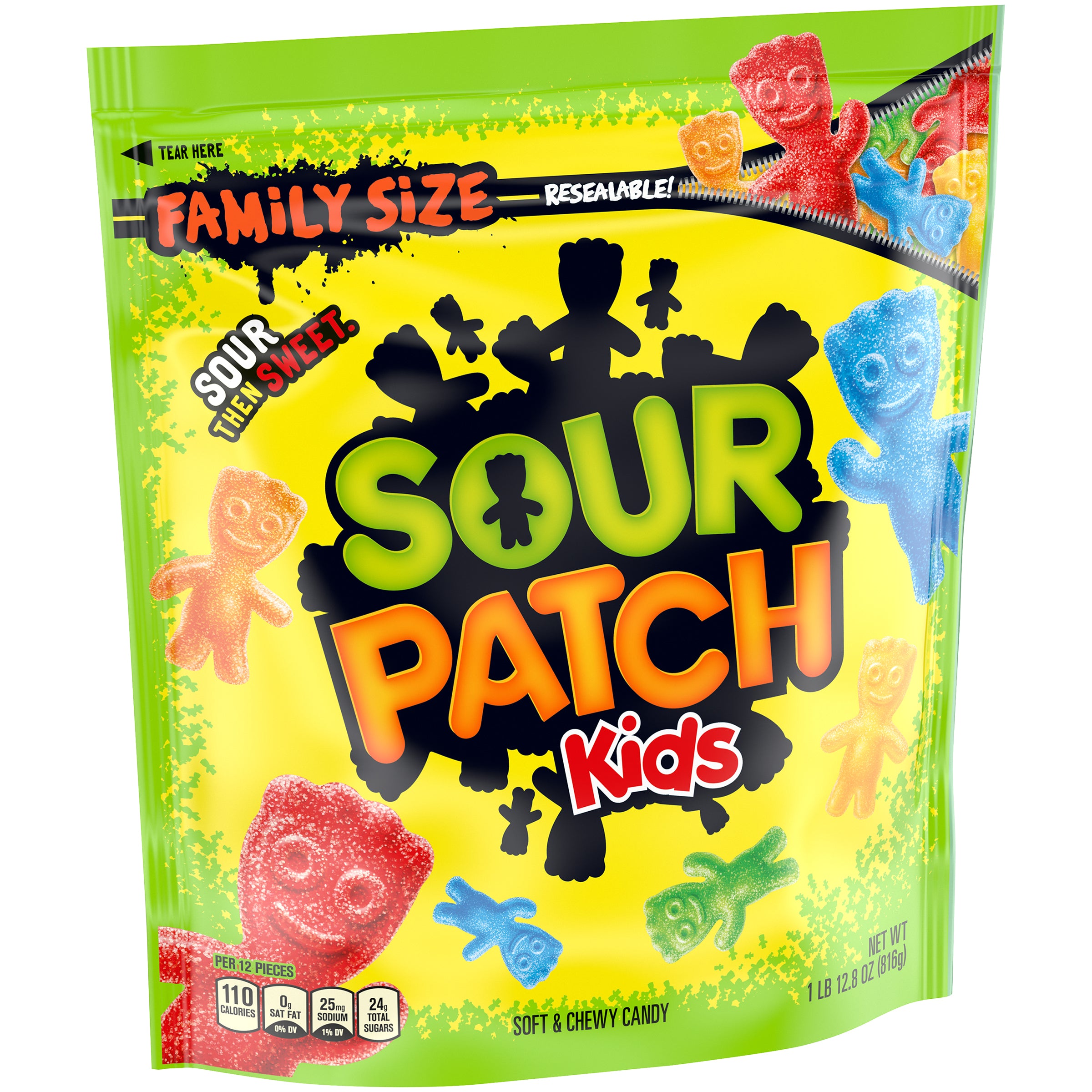 Sour Patch Kids Soft Candy Kids Assorted Pound 1.8 Pound Each - 4 Per Case.